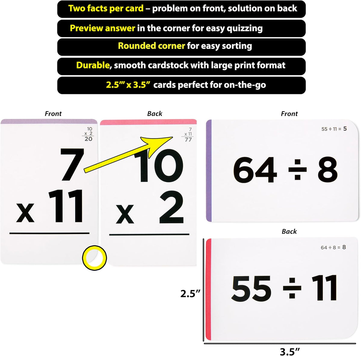 Award-Winning Math Flash Cards - Standard: Mult & Div - image 4