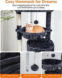 SYANDLVY Small Cat Tree for Indoor Cats - 29.6" / Smoky Grey - image 3