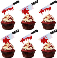 Adecortalk fall cupcake toppers, 48 glitter pumpkin, leaf and turkey picks in 8 designs - view 5