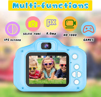Seckton Upgraded Kids Selfie Camera - Blue - image 2