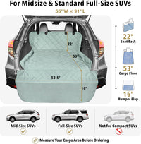 SUV Cargo Liner for Dogs - Trunk Cover for SUV with Bumper Flap Protector – Essentials for Dogs - Grey / Standard: 55" x 91" - image 2