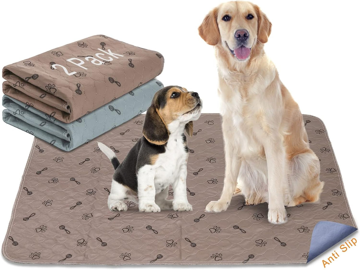2Pack 36"x36" Pee Pads Washable Waterproof Rugs for Dog Training – Essentials for Dogs - 2Pack 36x36