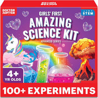 Doctor Jupiter Girls' First Science Experiments Kit for Kids Ages 4+ – Fun for Kids & Family - Girls' First Amazing Science Kit: 4+