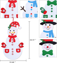 Max Fun Diy Felt Christmas Snowman Games Set with 58Pcs Crafts kit - image 4