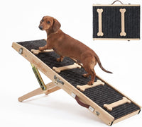 Dog Ramp for Couch, Foldable Dog Ramps for Small Dogs Up to – Essentials for Dogs - Wood