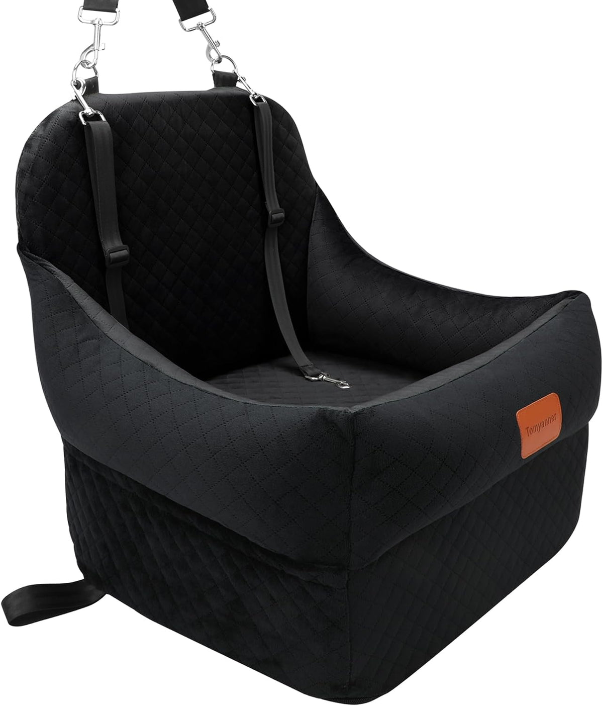 Dog Booster Car Seat for Small/Medium Dogs up to 30 lbs - black