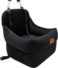 Dog Booster Car Seat for Small/Medium Dogs up to 30 lbs - black