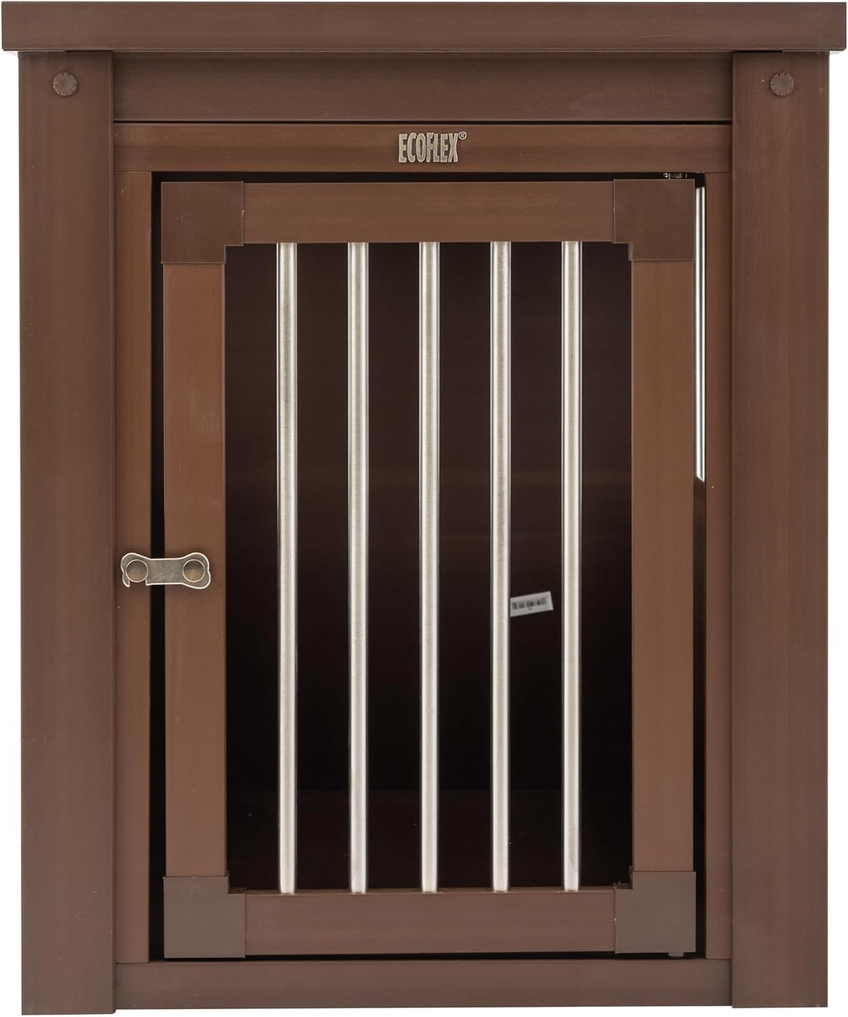New Age Pet ECOFLEX Large Furniture Style Dog Crate & End Table - Brown / 29.5"L x 21.1"W x 25.2"H - image 2