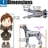Jet Creations 37" Inflatable Standing Cow - Dalmatian Black/White - image 2