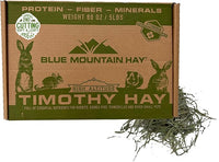Blue Mountain Hay | Fresh 2nd Cutting Timothy Grass Hay (5 Pounds) | Soft & Leafy, Balanced Nutrition | High-Altitude Hay Pet Food for Adult Rabbits, Guinea Pigs, Chinchillas, and Other Small Pets
