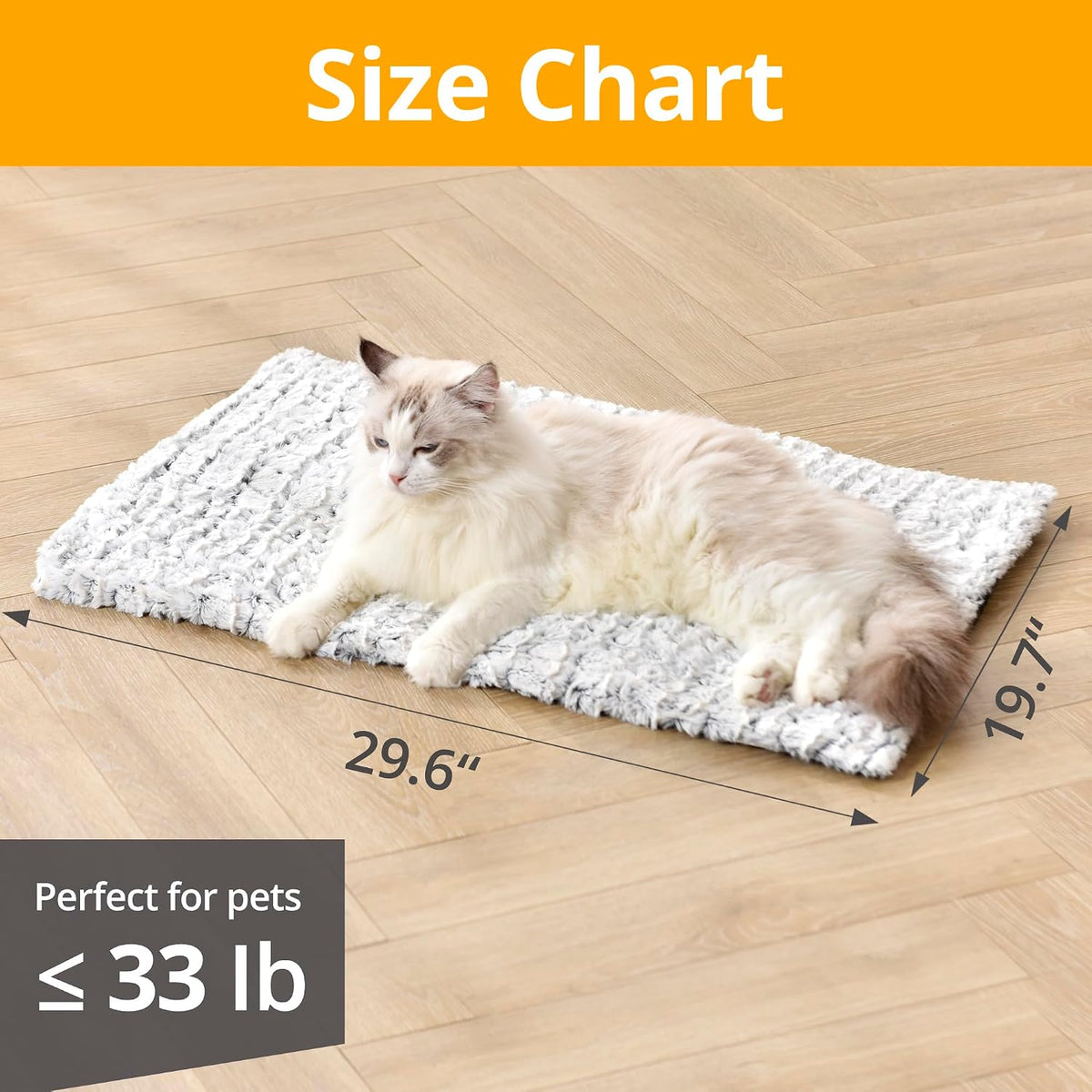 Self Warming Cat Pad, 24" x 18" - White / 30 x 20 in - image 2