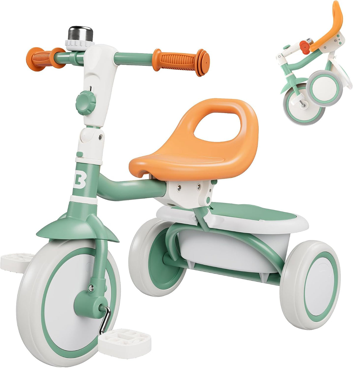 besrey Toddler Tricycle with Bell - Green