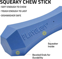 Playology Squeaky Chew Stick Scented Dog Toy - Jumbo / Blueberry - image 2