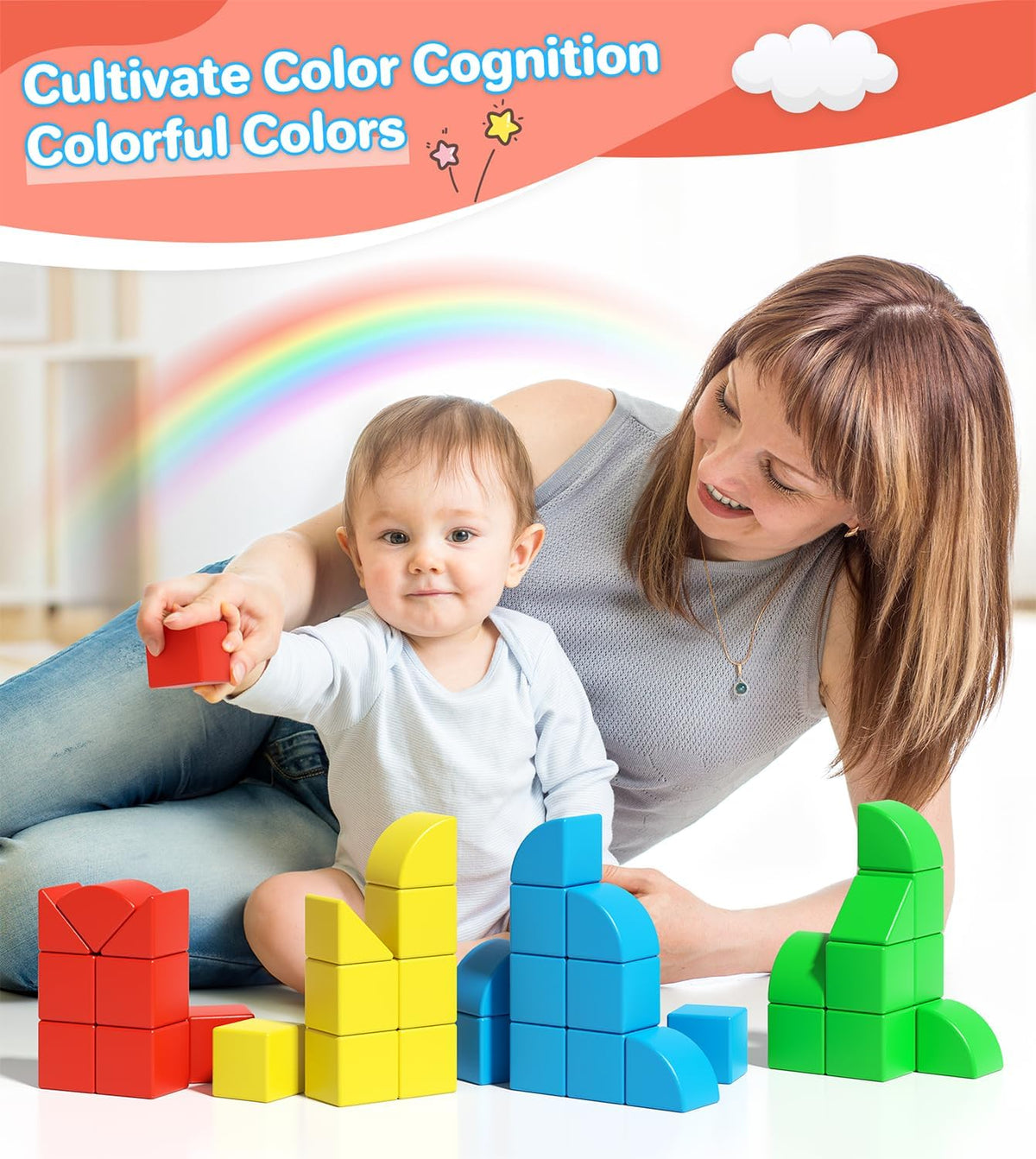 Large Magnetic Blocks,56PCS 1.34in 3D Building Cubes for Kids Ages 3+ – Fun for Kids & Family - 36PCS (1.34in) - image 2
