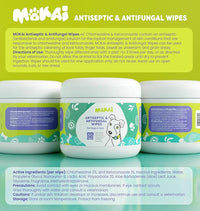 Antiseptic Wipes for Dogs Cats and Horses | Dog Chlorhexidine Wipes with Ketoconazole Dermatological Pads Hot Spots Itchy Paws Skin Rashes