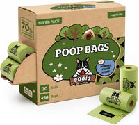 Pogi's Large Dog Poop Bags, Single Roll, Leak-Proof - 450 Count (Pack of 1) / Scented