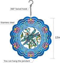 Rooster Metal Wind Spinners - Dragonfly / 12 Inch - image 3