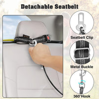 Chew Proof Dog Car Seat Belt - Black(Detachable) / 1 Pack - image 2