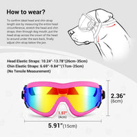 Dog Goggles for Large Breeds - Pink L - image 4