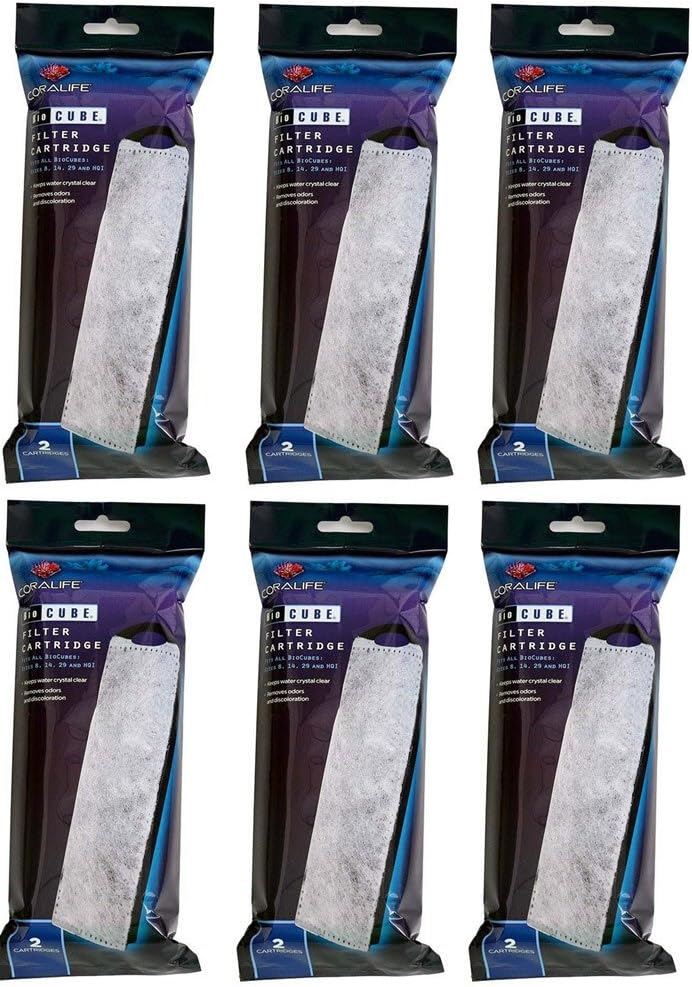 Coralife 2-Pack BioCube Filter Cartridge for Aquarium – Essentials for Fish
