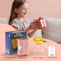 1000X Handheld Digital Microscope for Kids: Pocket Microscope - Pink - image 2