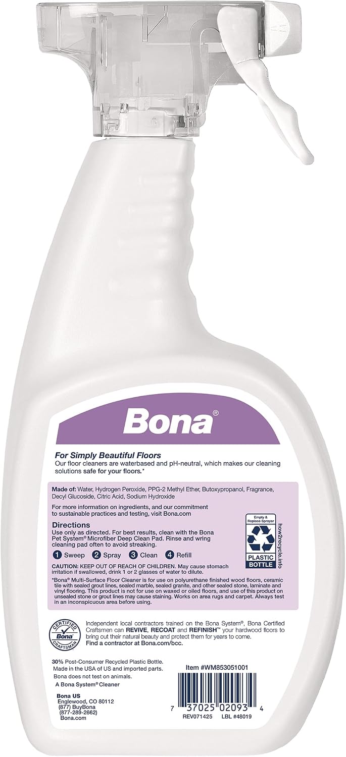 Bona Pet Spray Odor Eliminator, Dog Formulation - 32 Fl Oz (Pack of 1) - image 3