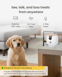 Furbo 360° Dog Camera [Core Features, No Ongoing Cost] – Essentials for Dogs - 6mo Subscription Included / Mini 360° Camera - image 2