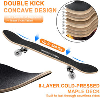 ChromeWheels 31 inch Skateboard Double Kick Skate Board Cruiser - Fire - image 4