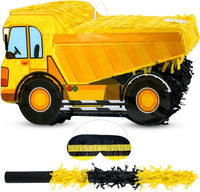 Mushroom Pinatas Bundle with a Blindfold and a Bat - Dump Truck