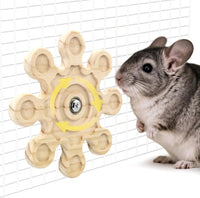 2Pcs Rotating Chinchilla Chew Toys - 1pc / Small