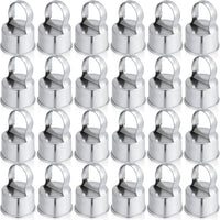 Therwen 12 pack aluminum chain link fence ring caps for 2-3/8 inch posts - view 5