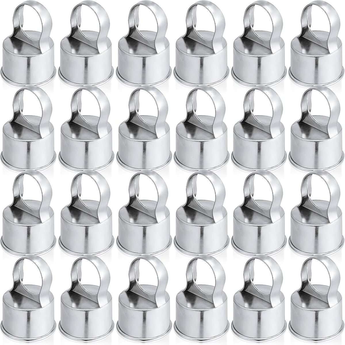 Therwen 12 pack aluminum chain link fence ring caps for 2-3/8 inch posts - view 5