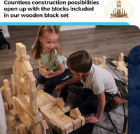 MOD Complete wooden unit blocks, 64 piece set in storage tray - view 2