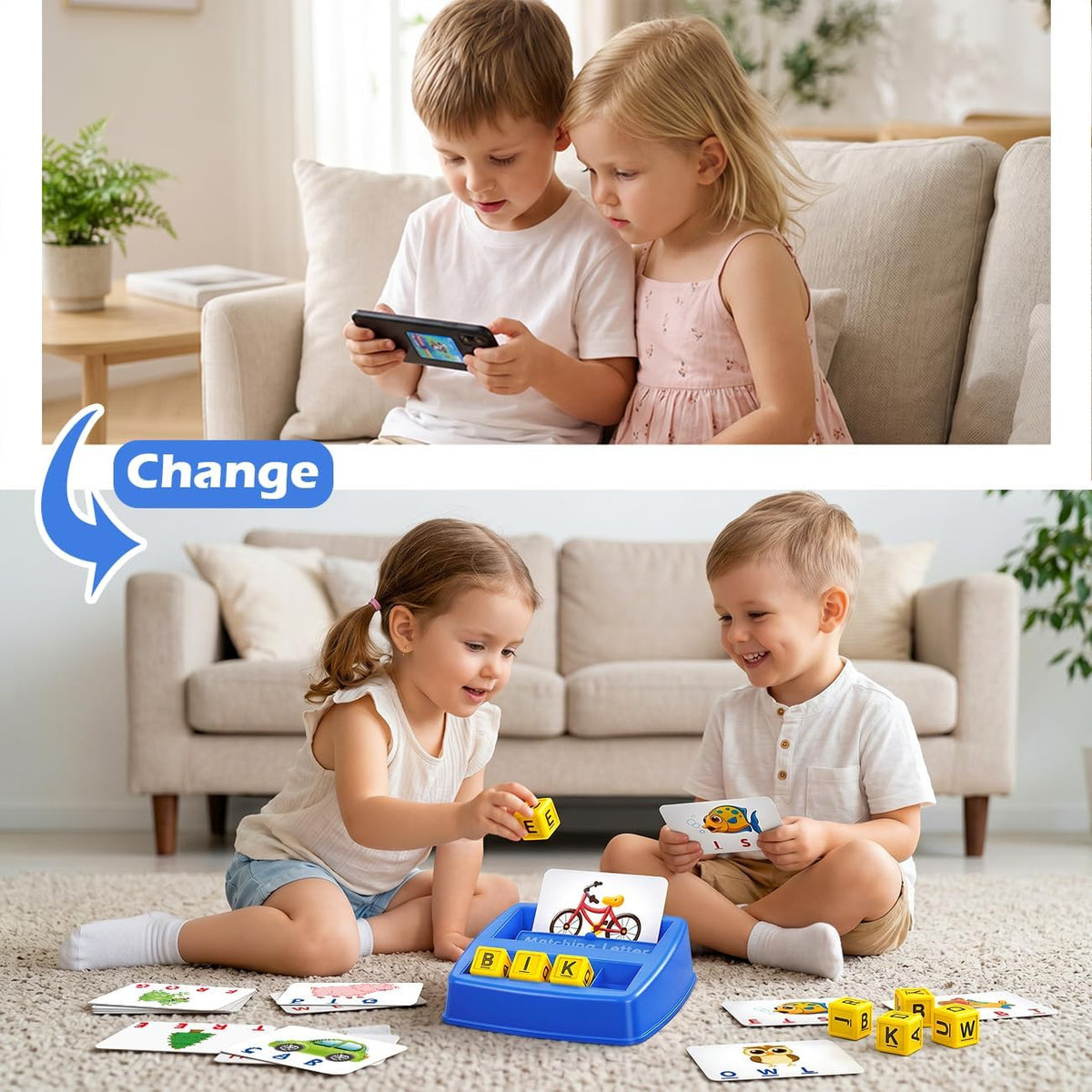 NARRIO Matching Letter Game - Blue - image 4