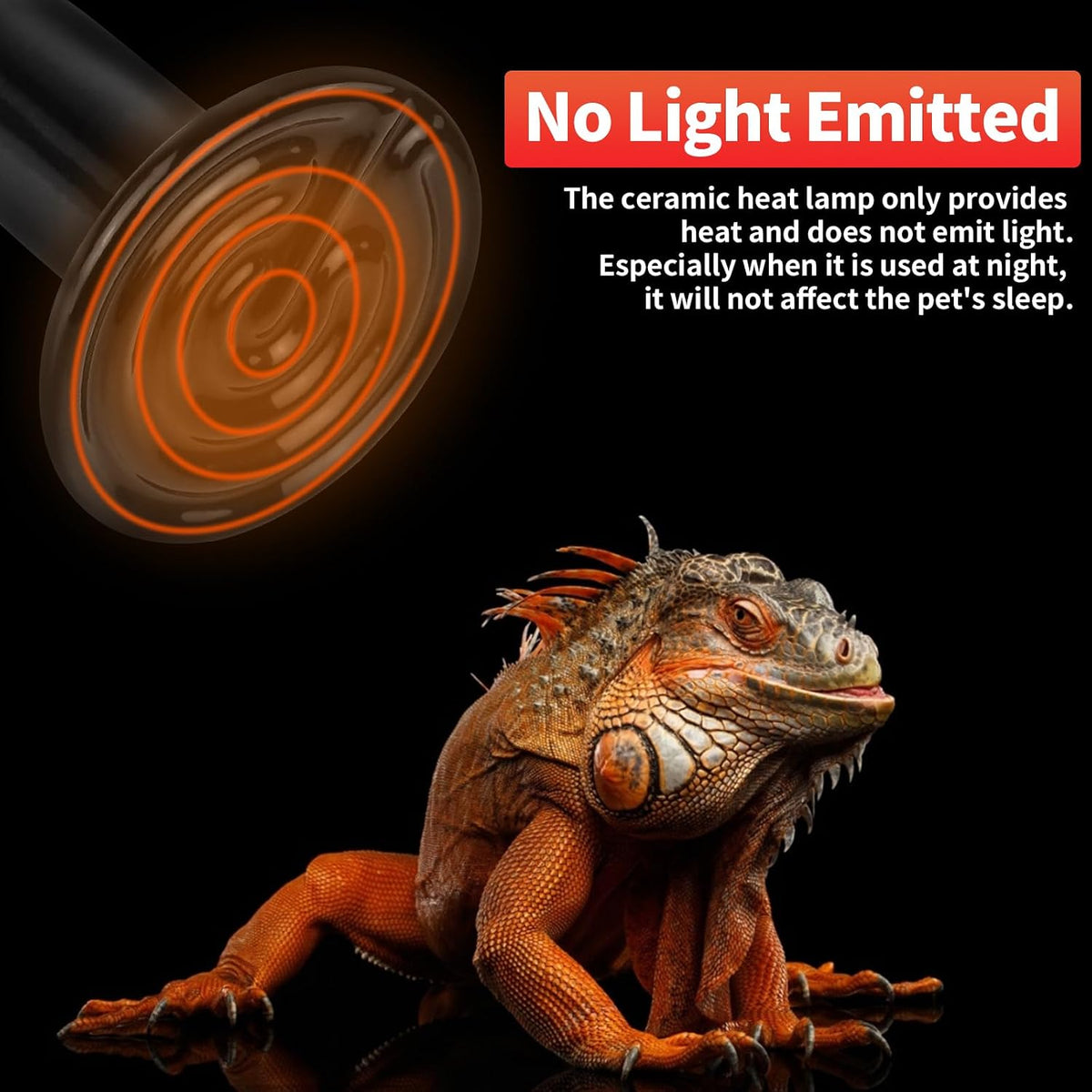 LUCKY HERP Heat Lamp Bulbs, 150W Reptile Heat Lamp 2 Pack - Ceramic Heat Emitter / 75W 1-Pack - image 3
