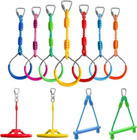 Rainbow Craft Ninja Rings, Trapeze Wheels & Monkey Bars - Multicolored