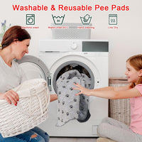 2 Pack 72"x 72" Waterproof Non Slip Wee pad，Reusable Washable Pee - 72x72 Inch (Pack of 1) - image 3