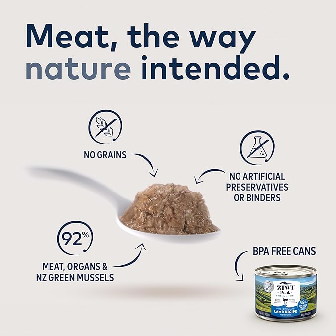 ZIWI Peak Wet Cat Food Variety Pack - Venison, Beef, and Lamb, 6 Pack (3oz Each)