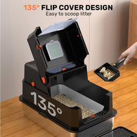 Stainless Steel Litter Box with Lid - Black - image 3