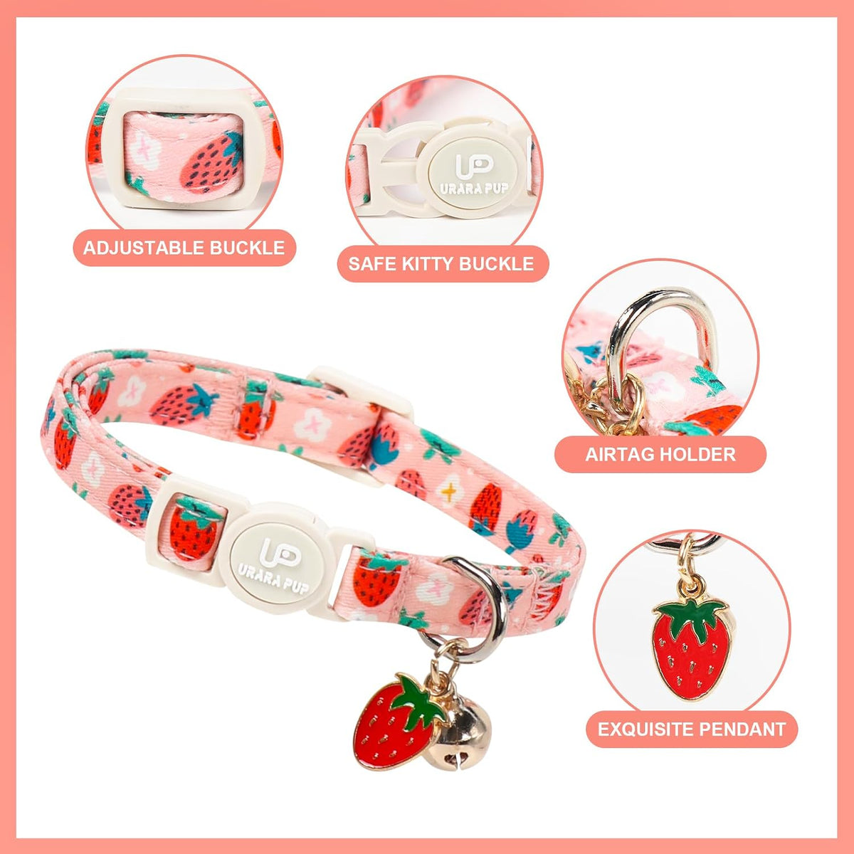 Halloween Cat Collar-2Pack Autumn Pumpkin Kitten Collars-Funny - Blueberry&StarBerry - image 3
