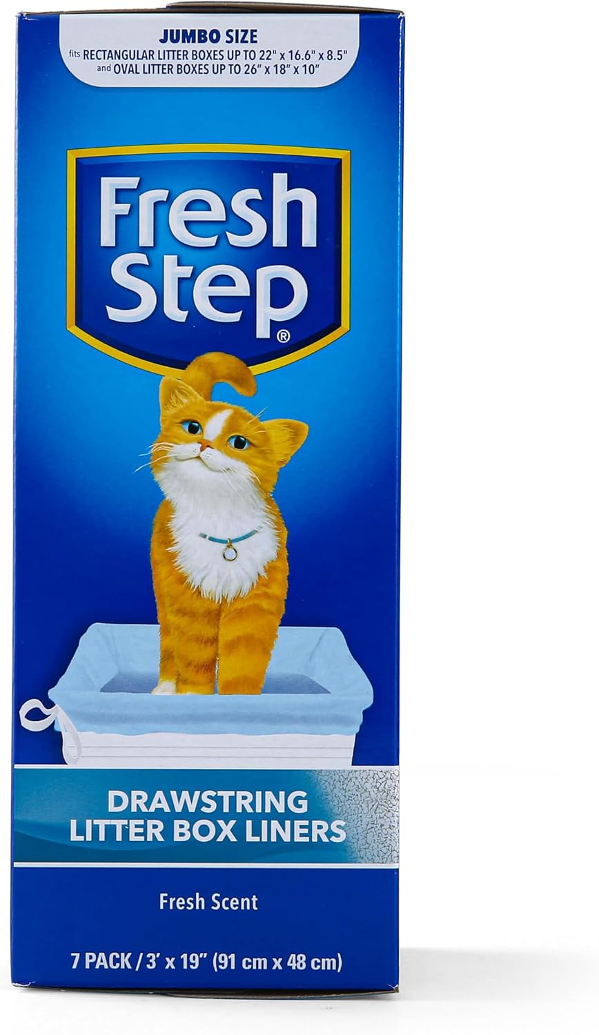 Fresh Step Drawstring Cat Litter Liners, Scented, 2-Pk - Fresh Scent / 7 Count (Pack of 2) - image 4