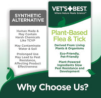 Vet's Best Natural Flea and Tick Home Spray, Dog Flea and Tick Treatment for Home, Plant-Based Flea and Tick Prevention, Dog Flea & Tick Control and Mosquito Repellent, Certified Natural Oils, 14 oz