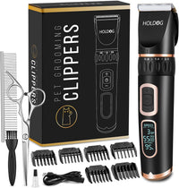 Dog Clippers Professional Heavy Duty Grooming Clipper 3-Speed - Black