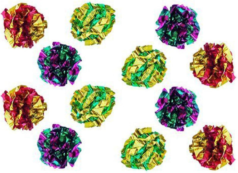Original Mylar Crinkle Balls Cat Toys - 12 Pack