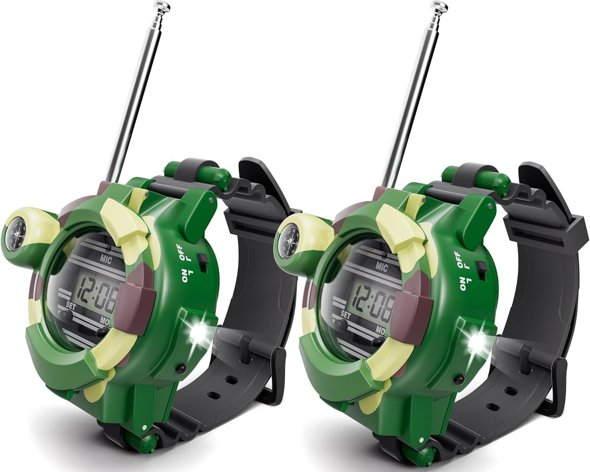 Walkie Talkies Watch, Spy Kids Toys for Boys 8-12 - Green