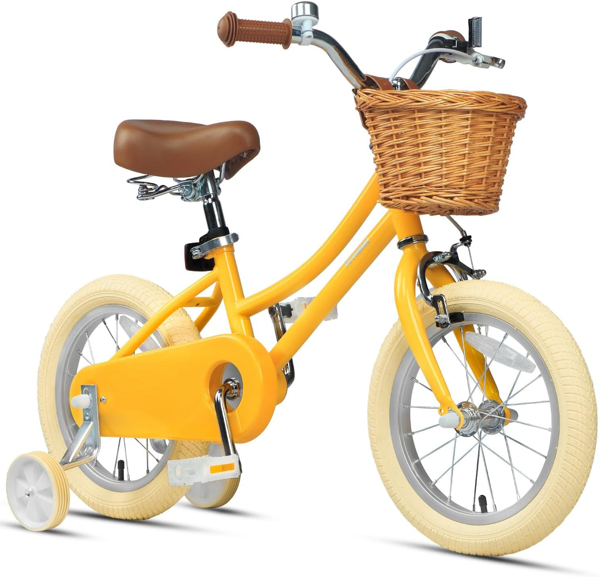 Petimini 12 14 16 18 20 Inch Kids Toddler Bike for Boys Girls – Fun for Kids & Family - Mango / 14 Inch