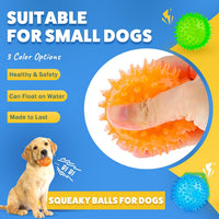 PUPTILY 2 Different Functions Interactive Ball for Dogs 2.5” Squeaky - 12 dog balls - image 3