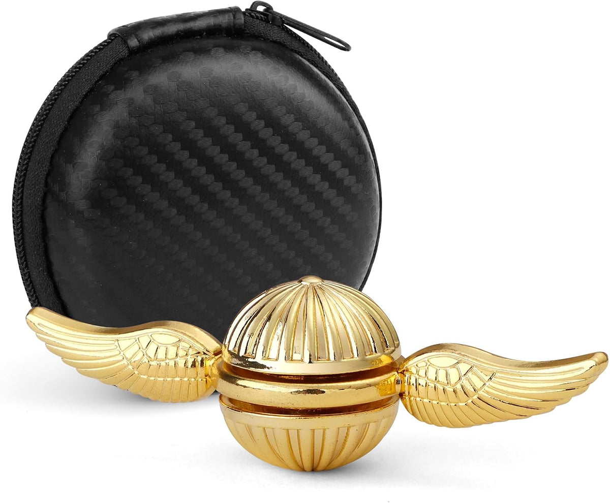Gold Fidget Hand Spinner Toy for Kids Adults - Gold