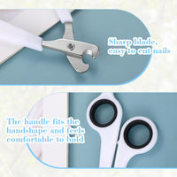 Lasnten 2 Pcs Bird Nail Grinder with Clipper Bird Nail Trimmer File - White - image 4
