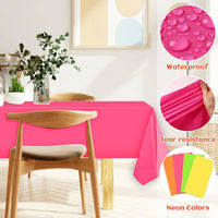 NOVWANG kids party tablecloth 4-pack in red, yellow, cloud and cow print - view 18